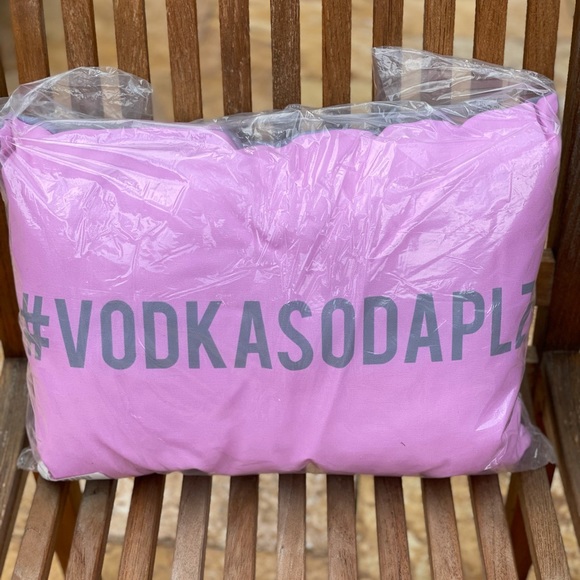 NWT! #VODKASODAPLZ Pillow - Picture 2 of 5